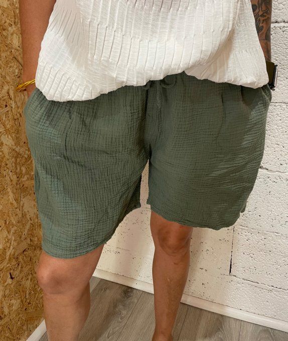 Short gaze de coton 