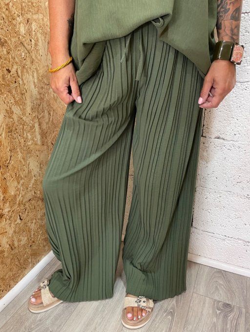 Pantalon plissé 