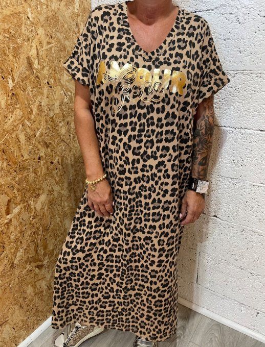 Robe léopard Amour 