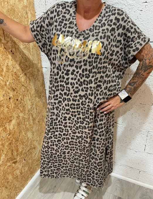 Robe léopard Amour 
