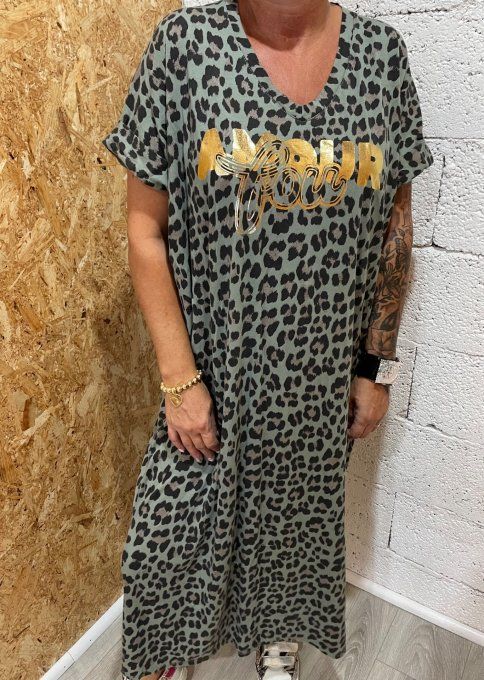 Robe léopard Amour 