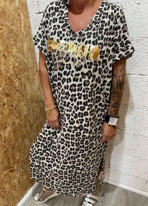 Robe léopard Amour 