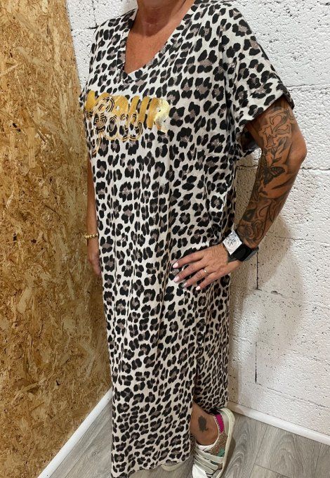 Robe léopard Amour 