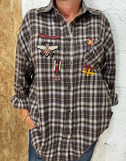 Chemise à carreaux 