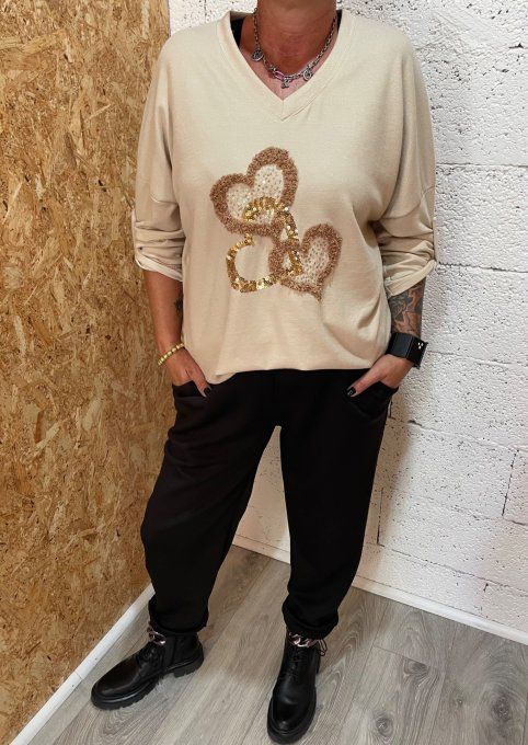 Pull cœur 