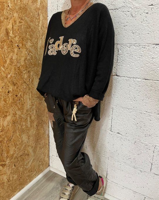 Pantalon simili 