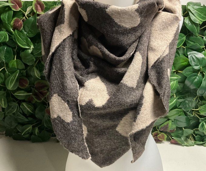 Écharpe double face 