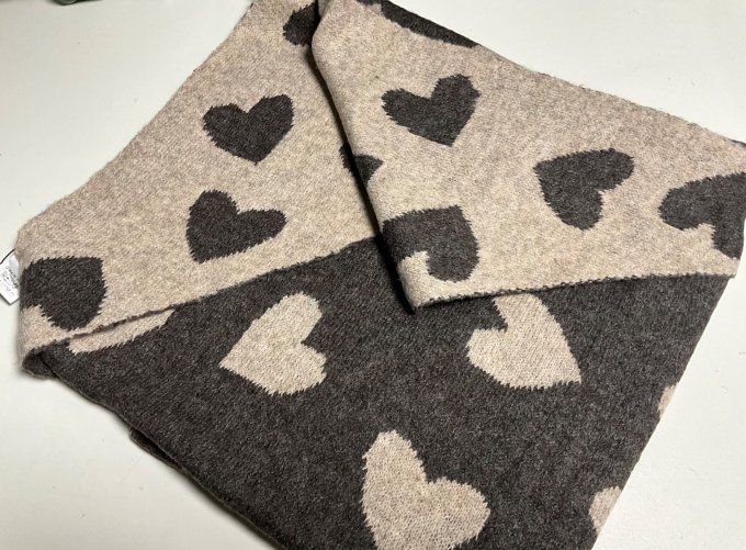 Écharpe double face 