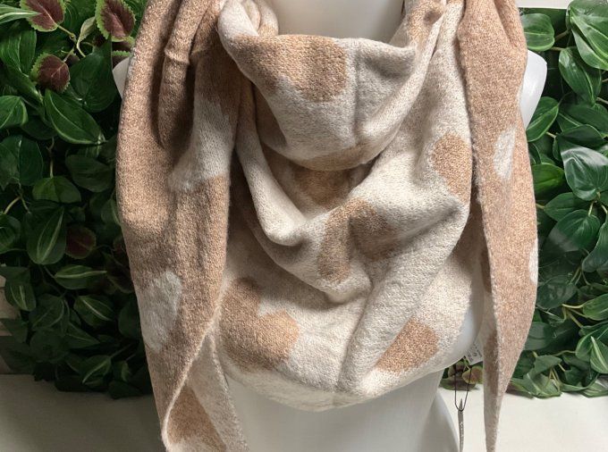 Écharpe double face 