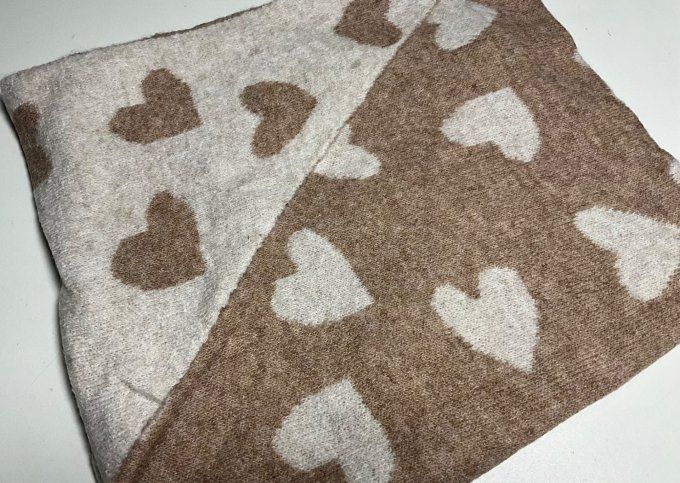 Écharpe double face 