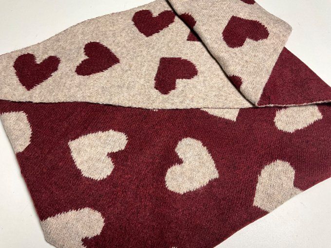 Écharpe double face 