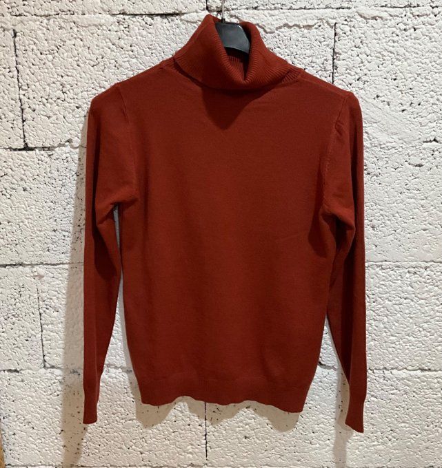 Pull col roulé 