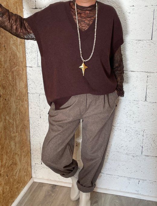 Pantalon chiné 
