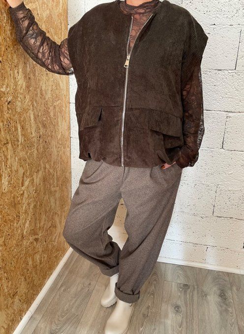Pantalon chiné 