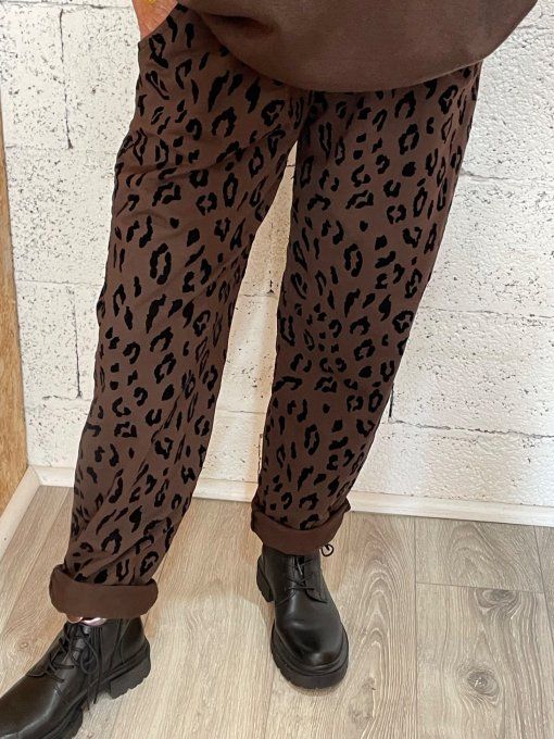 Pantalon léopard 