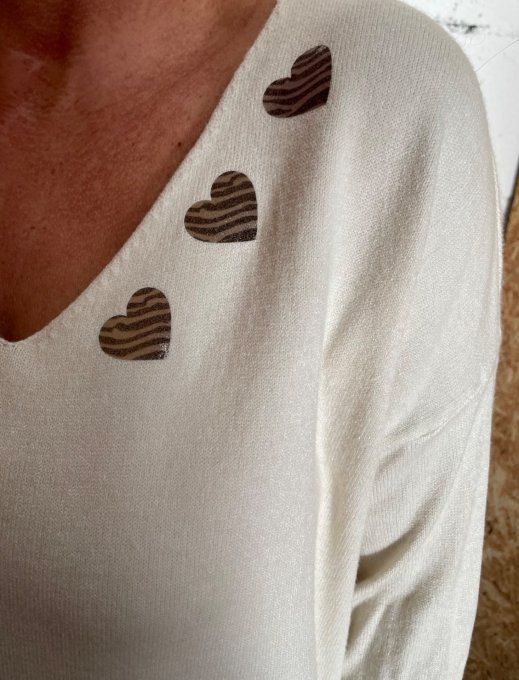 Pull cœur 
