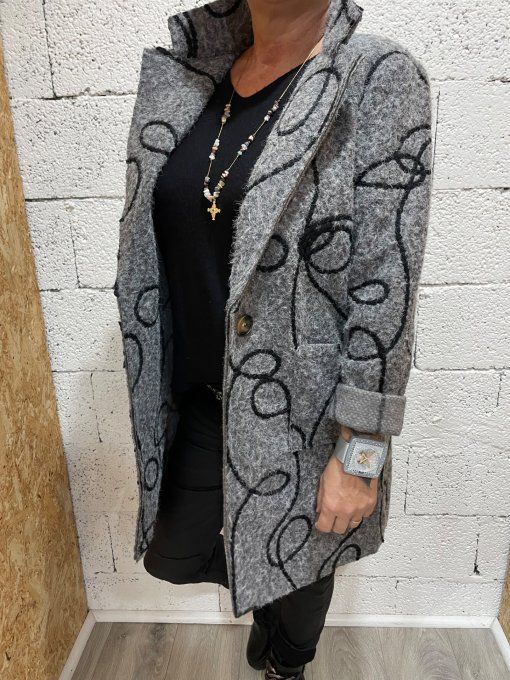 Manteau brodé 