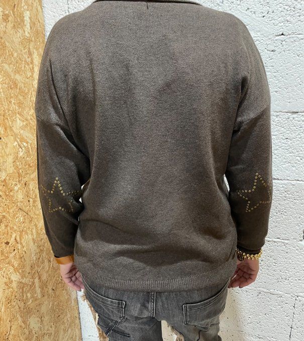 Pull étoile coude 