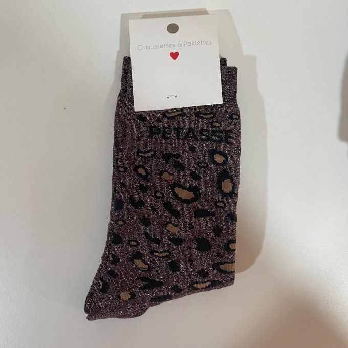 Chaussette léopard PETASSE 