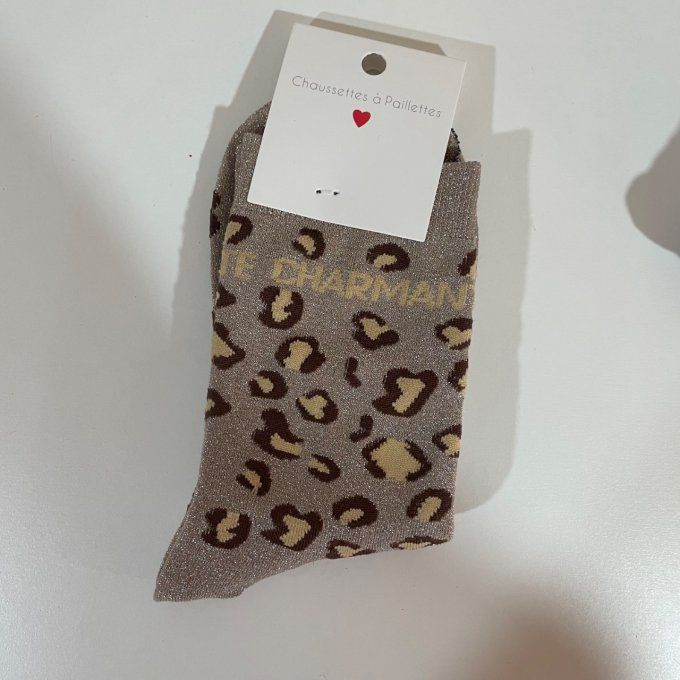 Chaussette léopard CHARMANTE 