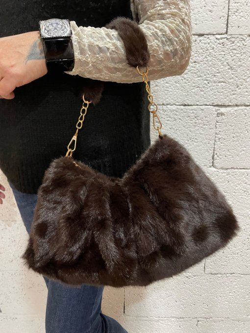 Sac fausse fourrure 