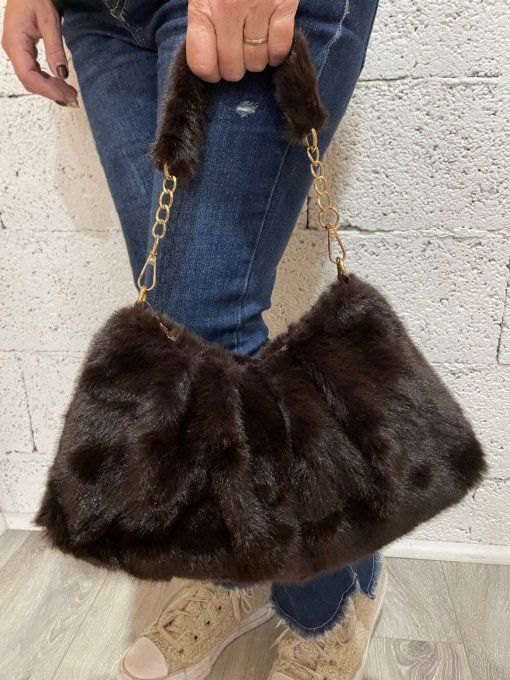 Sac fausse fourrure 