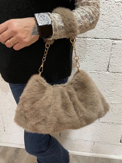 Sac fausse fourrure 