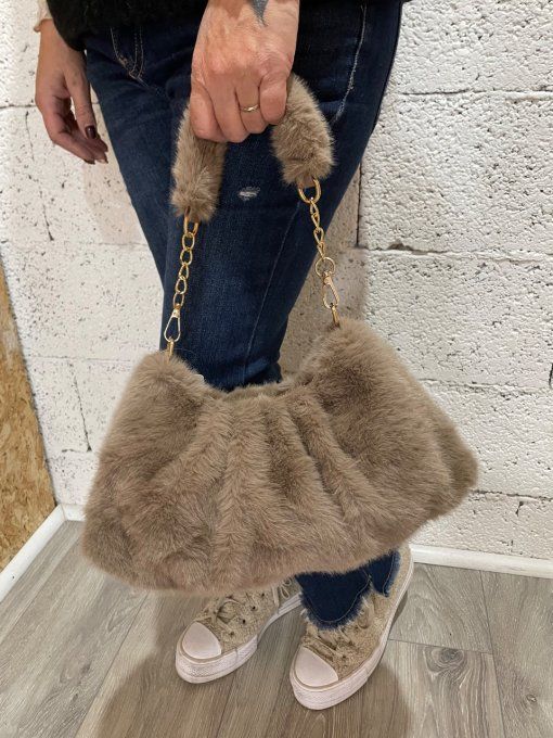 Sac fausse fourrure 