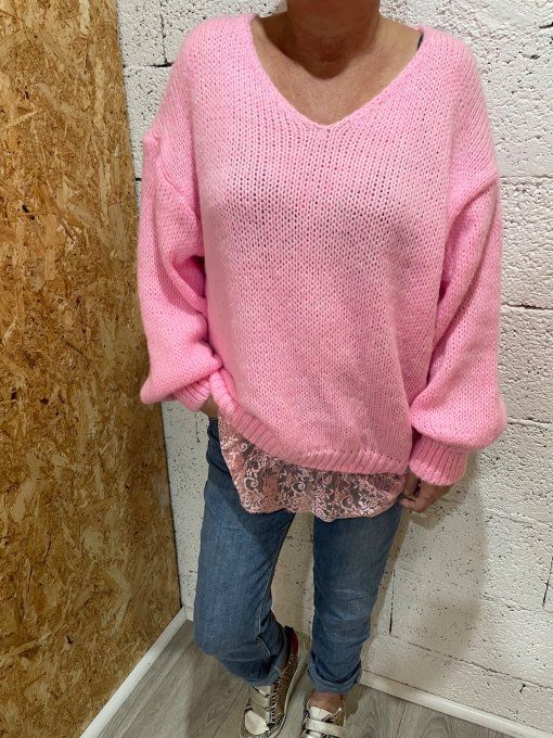 Pull dentelle 