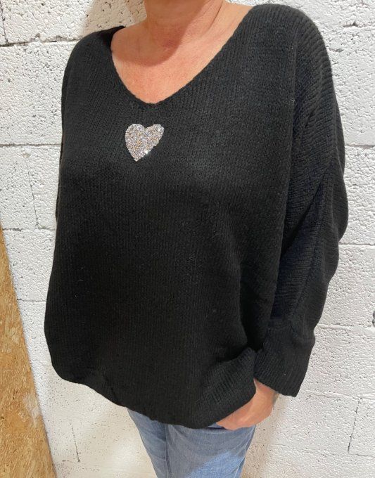 Pull cœur 