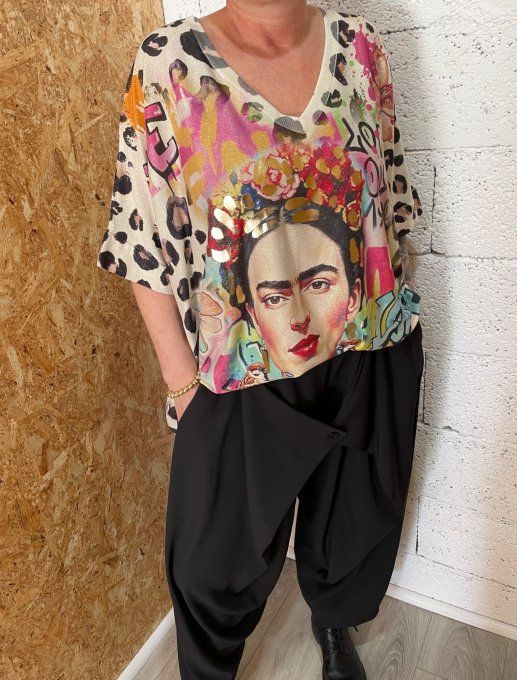 Haut lurex frida 