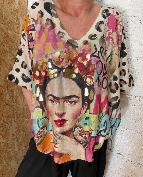 Haut lurex frida 