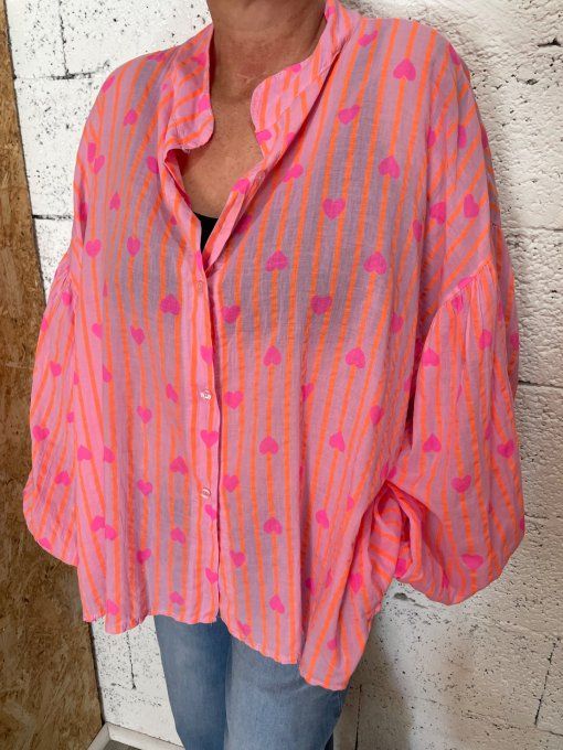 Chemise cœur 