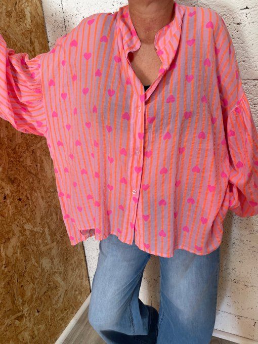 Chemise cœur 