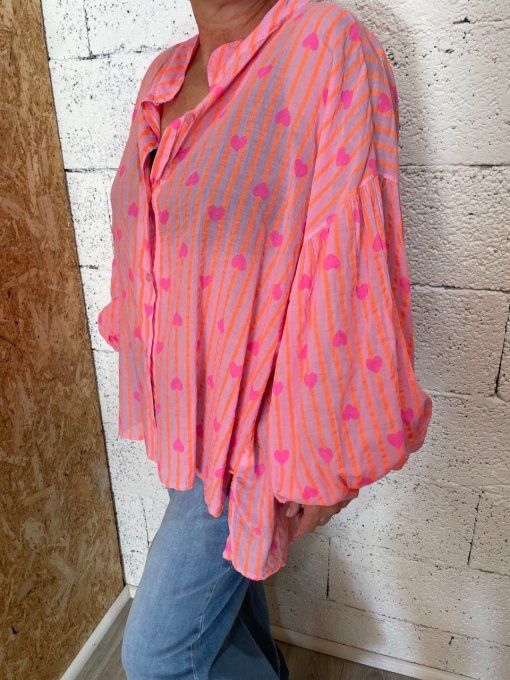 Chemise cœur 