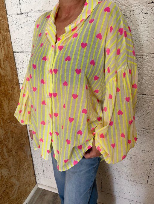 Chemise cœur 