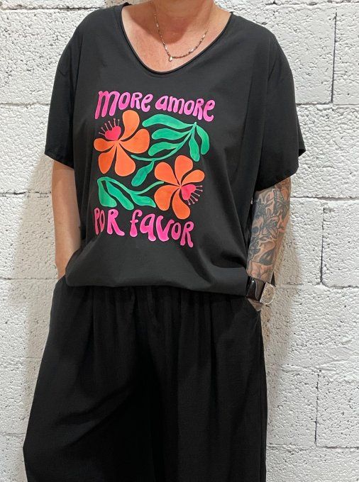 T-shirt floral More Amore 