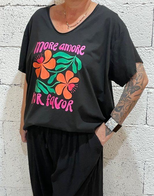 T-shirt floral More Amore 