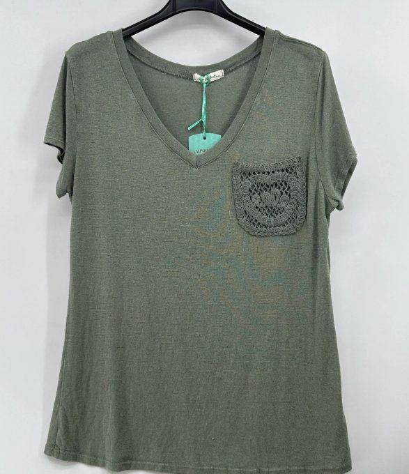 T-shirt poche 