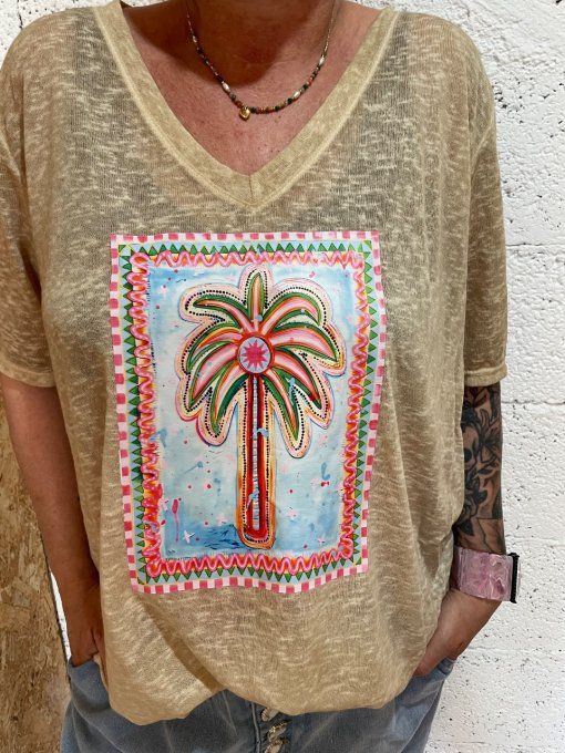 T-shirt Palmier 