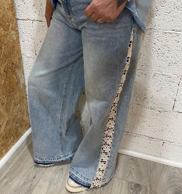 Jean dentelle Flowers 