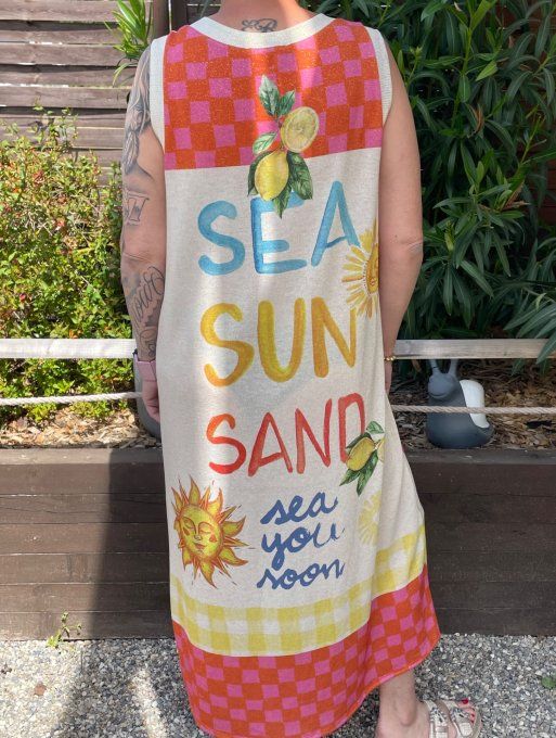 Robe lurex soleil