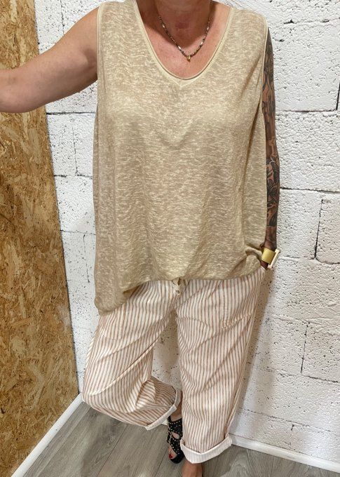 Pantalon à rayures 