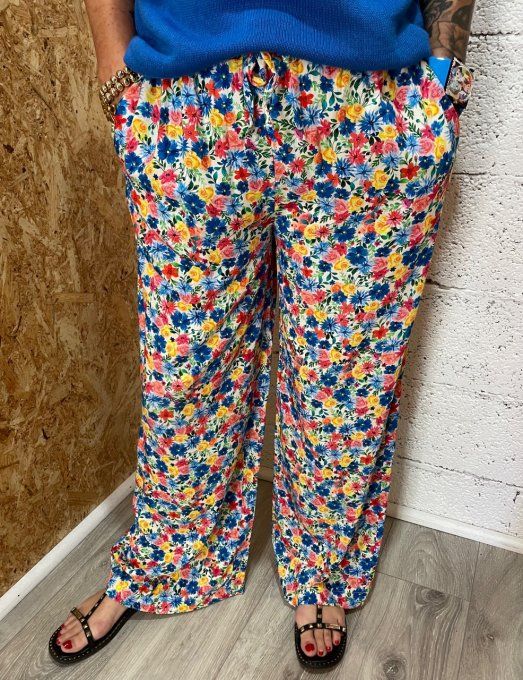 Pantalon fleurs 