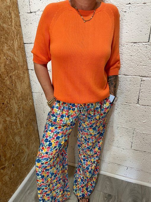 Pantalon fleurs 