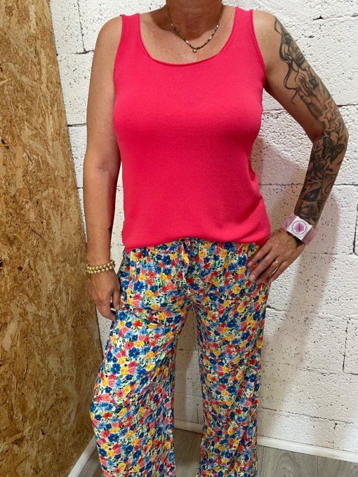 Pantalon fleurs 