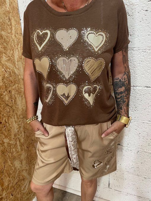 T-shirt cœur 