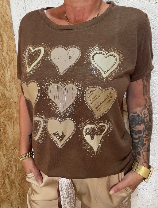 T-shirt cœur 