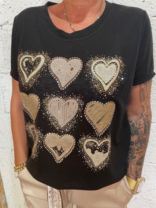 T-shirt cœur 