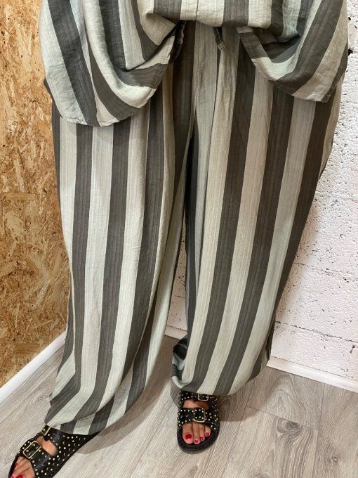 Pantalon rayé 